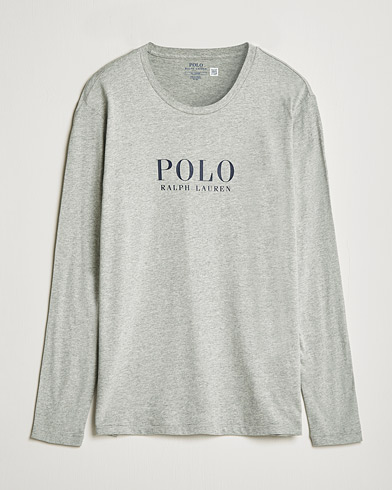 Herr | Långärmade t-shirts | Polo Ralph Lauren | Liquid Cotton Logo Long Sleeve Tee Andover Heather