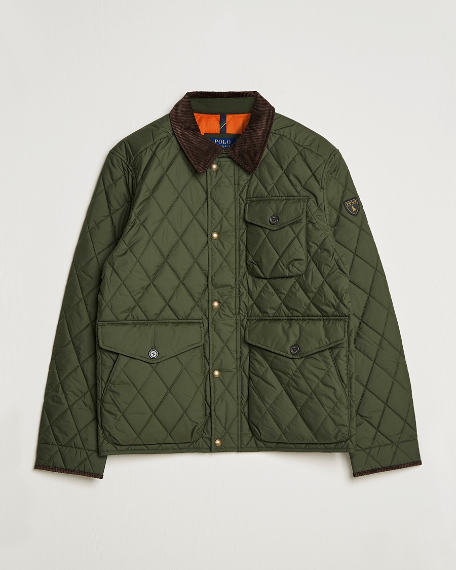 Polo Ralph Lauren Beaton Quilted Jacket Company Olive – Grön