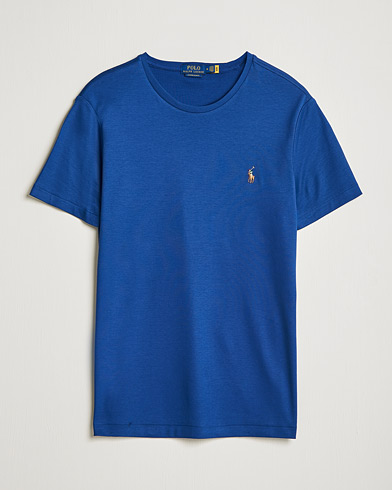 Herr | Kortärmade t-shirts | Polo Ralph Lauren | Luxury Pima Cotton Crew Neck Tee Harrison Blue