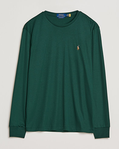 Herr | Långärmade t-shirts | Polo Ralph Lauren | Luxury Pima Cotton Long Sleeve Tee College Green