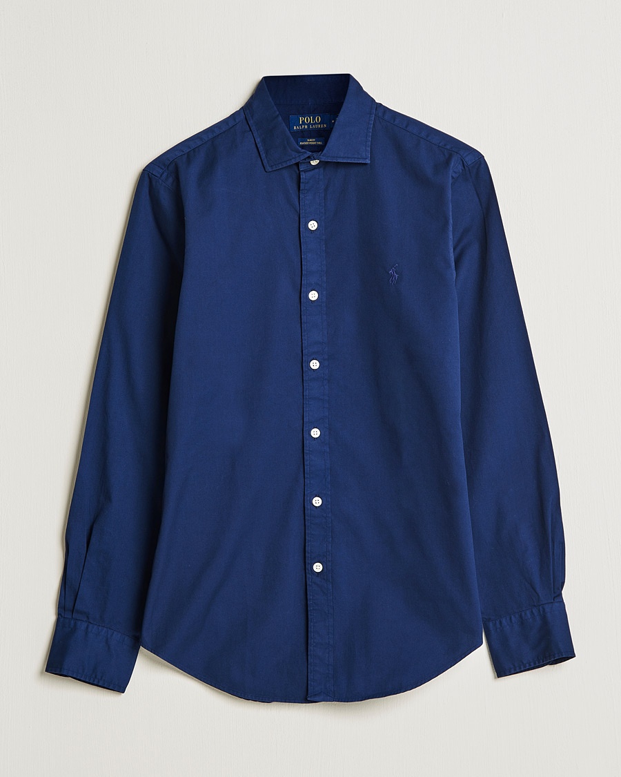 Herr | | Polo Ralph Lauren | Slim Fit Twill Shirt Newport Navy