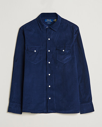 Herr | Skjortjackor | Polo Ralph Lauren | Corduroy Pocket Overshirt Newport Navy