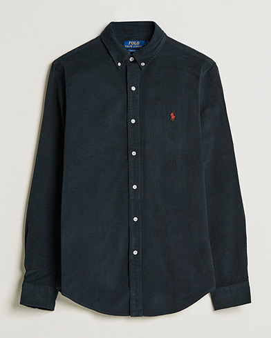 Herr | 30% rea | Polo Ralph Lauren | Slim Fit Corduroy Shirt Black