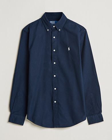 Herr |  | Polo Ralph Lauren | Custom Fit Brushed Flannel Shirt Hunter Navy