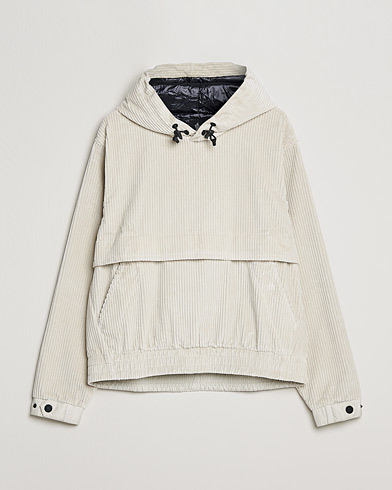 Herr | Moncler | Moncler Grenoble | Stretch Corduroy Hoodie Off White