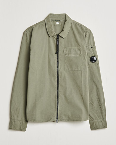 Herr | Skjortjackor | C.P. Company | Garment Dyed Gabardine Overshirt Green