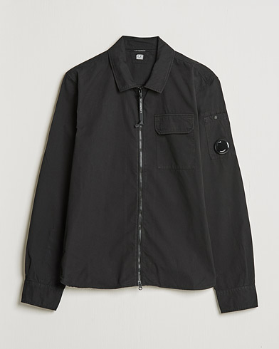 Herr | Skjortor | C.P. Company | Garment Dyed Gabardine Overshirt Black