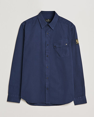 Herr | Casualskjortor | Belstaff | Pitch Cotton Pocket Shirt Deep Navy