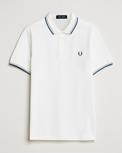 Herr | Pikéer | Fred Perry | Twin Tipped Shirt Snow White