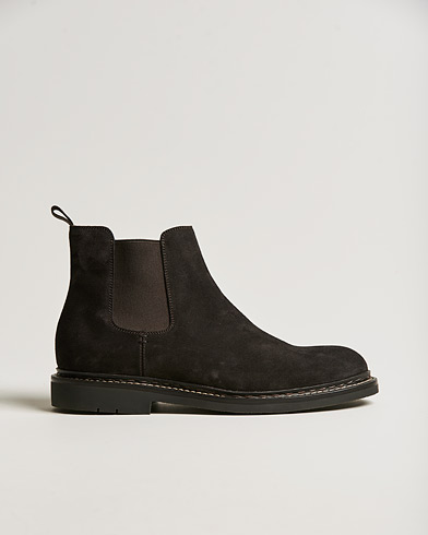 Herr | Chelsea Boots | Heschung | Tremble Hydrovelours Sude Boot Brown
