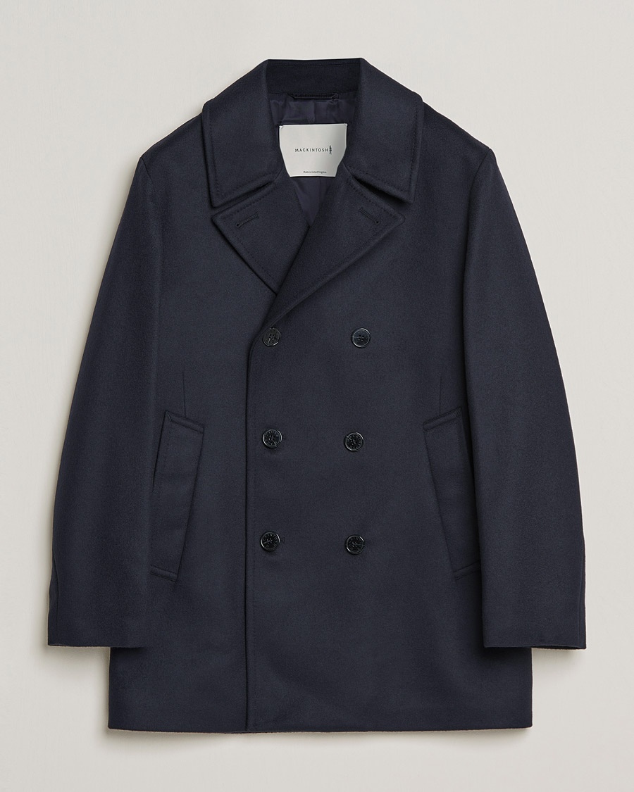 Herr | Skepparkavajer | Mackintosh | Dalton Wool/Cashmere Peacoat Navy