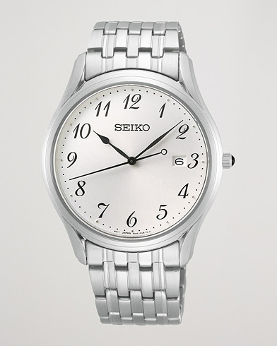 Herr | Klockor | Seiko | Classic Date 39mm Steel White Dial