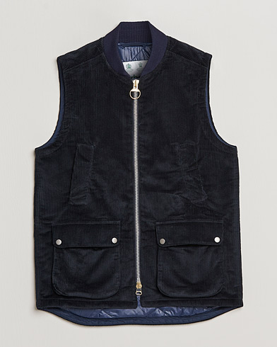Herr | Barbour | Barbour White Label | Westmorland Cord Gilet Navy