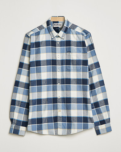 Herr | Flanellskjortor | Barbour Lifestyle | Country Check Flannel Shirt Blue