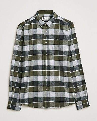 Herr |  | Barbour Lifestyle | Country Check Flannel Shirt Olive