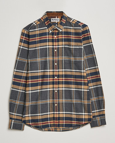 Herr | Barbour | Barbour Lifestyle | Ronan Flannel Check Shirt Grey Marl