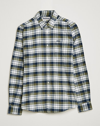 Herr | Best of British | Barbour Lifestyle | Stonewell Flannel Check Shirt Olive
