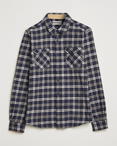 Herr |  | Barbour Lifestyle | Winter Worker Checked Overshirt Navy