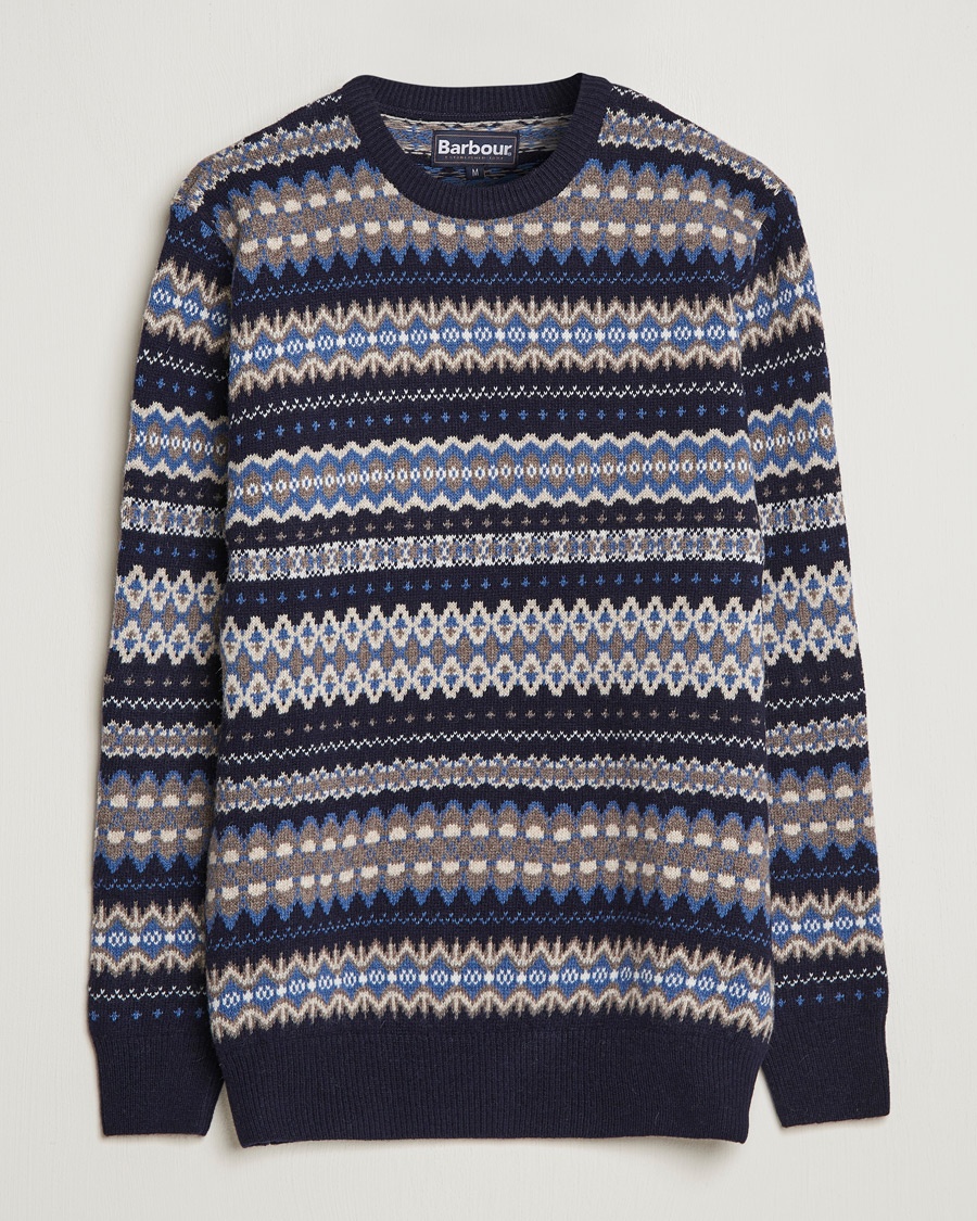 Herr | | Barbour Lifestyle | Case Fair Isle Crew Midnight