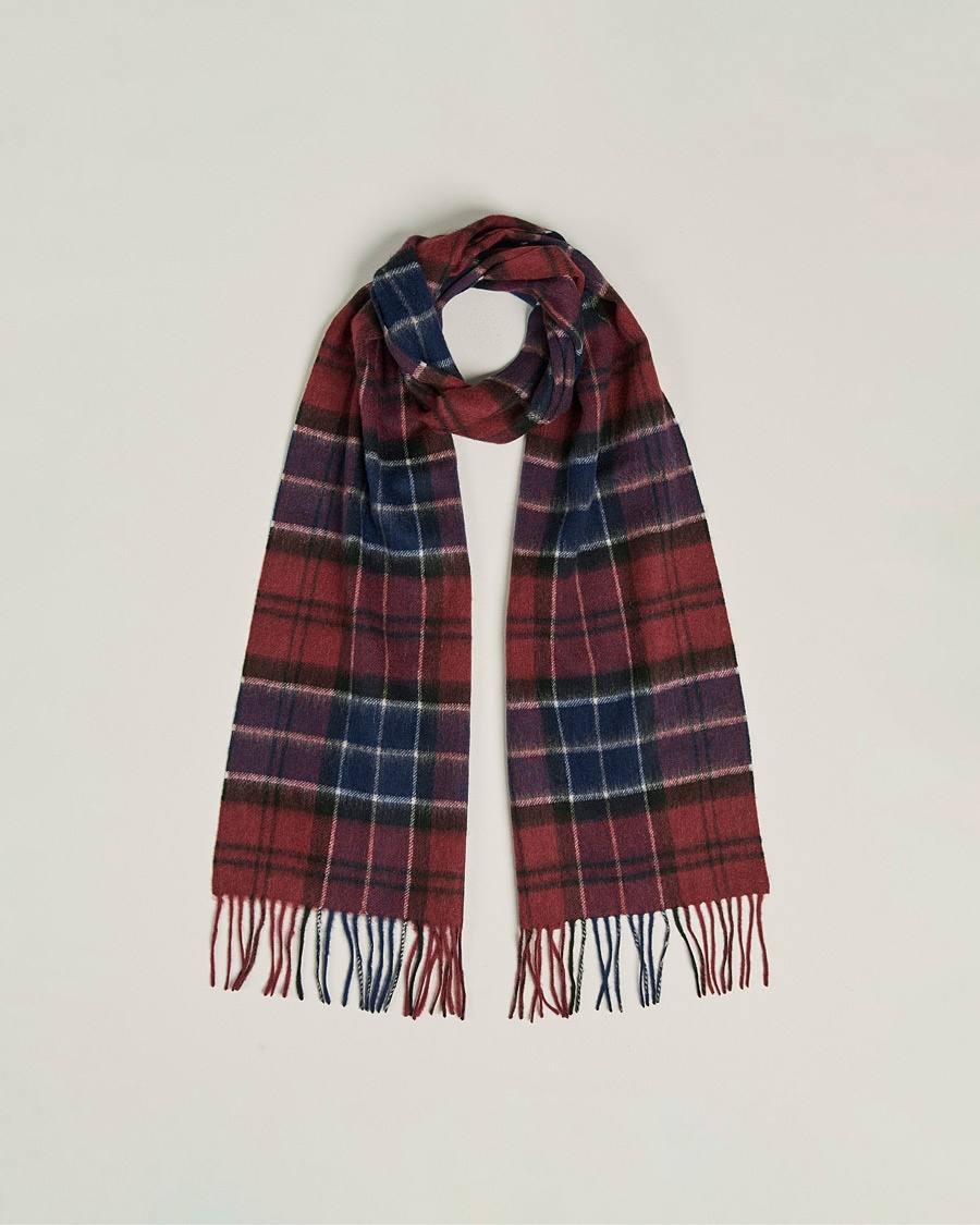 Herr | | Barbour Lifestyle | Merino Cashmere Tartan Scarf Cordovan Tartan
