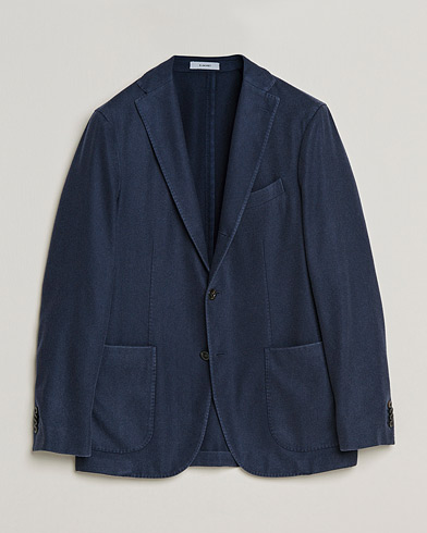 Herr | Ullkavajer | Boglioli | K Jacket Garment Dyed Cashmere Blazer Dark Blue