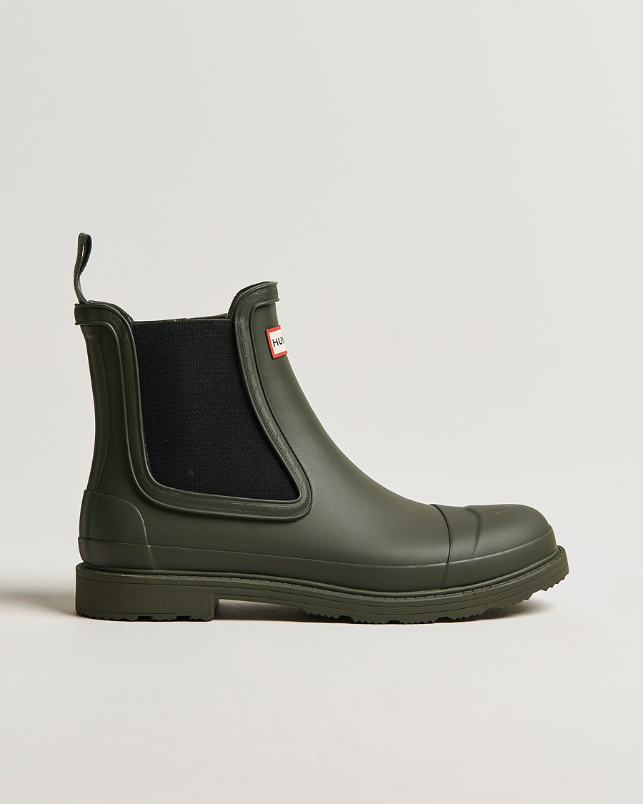 Hunter Boots Commando Chelsea Boot Dark Olive
