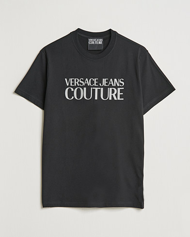 Herr | T-Shirts | Versace Jeans Couture | Logo T-Shirt Black/Silver