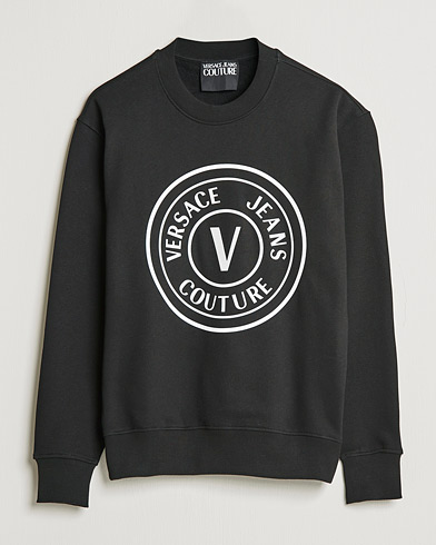 Herr | Sweatshirts | Versace Jeans Couture | Big V Emblem Sweatshirt Black