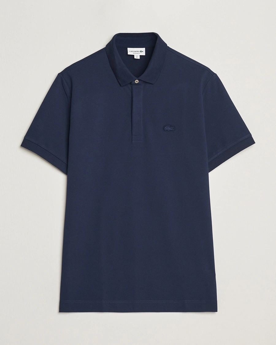 Lacoste Paris Polo Piké Navy Blue – Blå