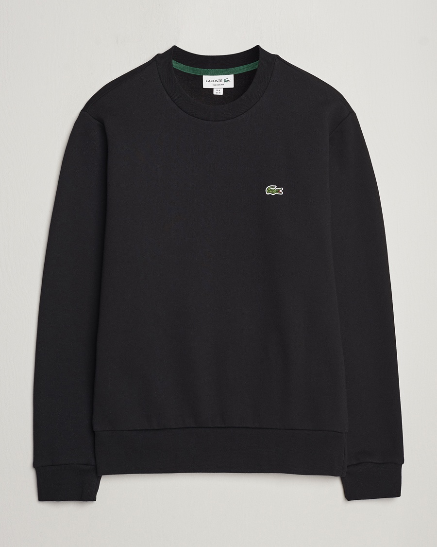 Herr | | Lacoste | Crew Neck Sweatshirt Black