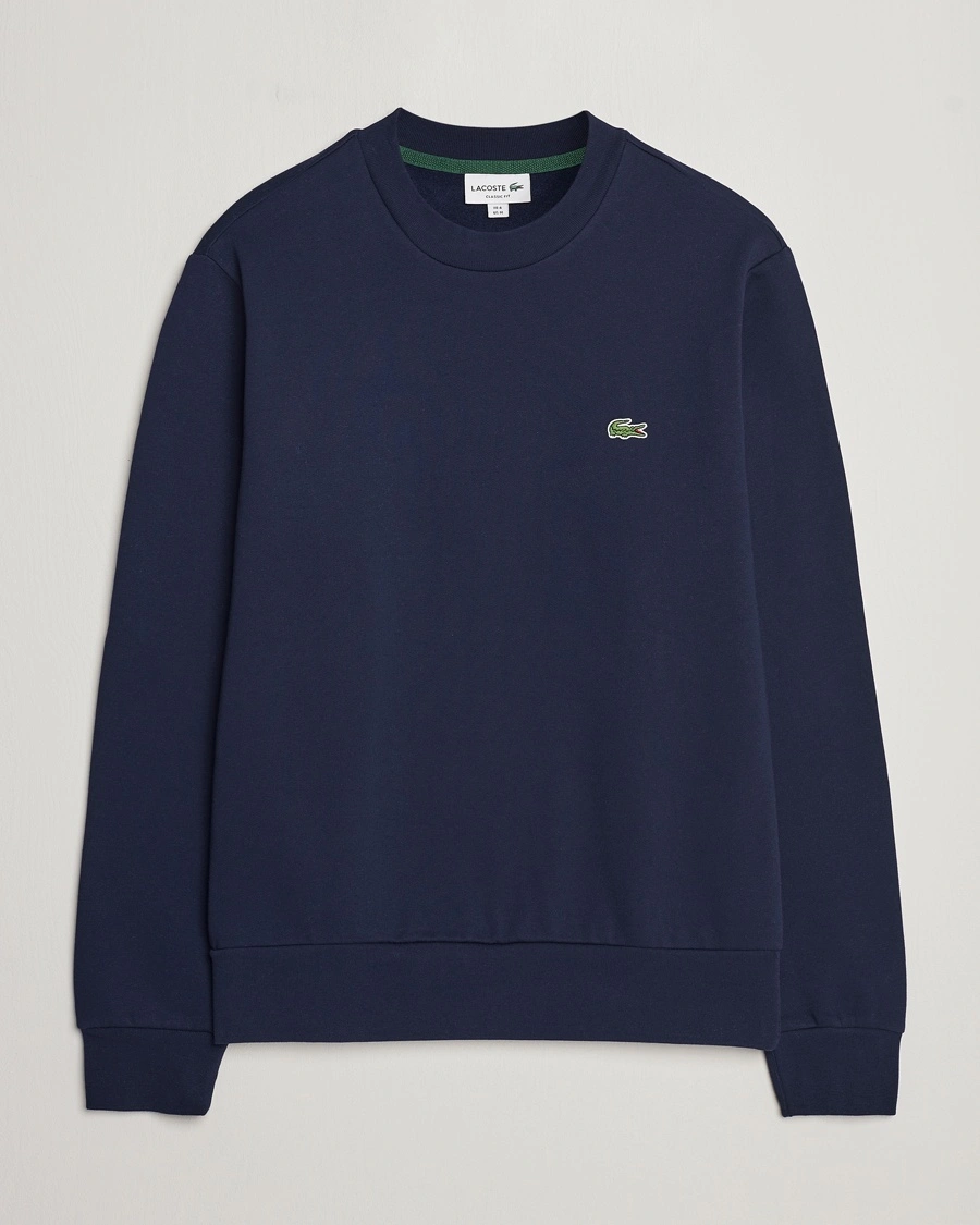 Herr | | Lacoste | Crew Neck Sweatshirt Navy