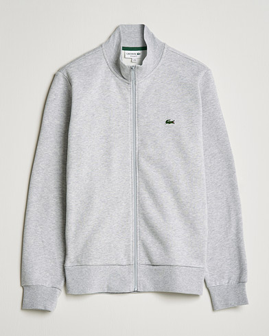 Herr | Lacoste | Lacoste | Full Zip Sweater Silver Chine