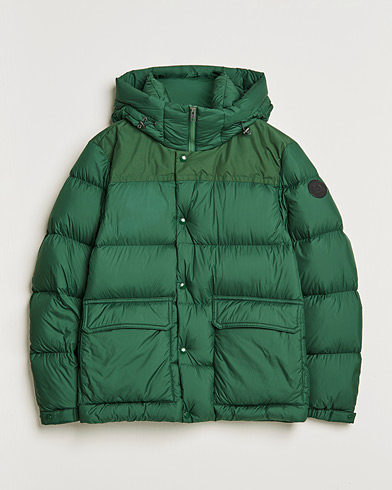 Herr | Dunjackor | Woolrich | Microfiber Sierra Padded Jacket Waxed Green