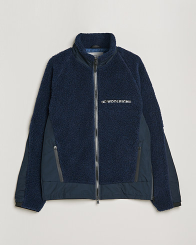 Herr |  | Woolrich | Sherpa Hybrid Jacket Melton Blue