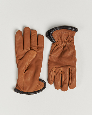 Herr | Handskar | Filson | Original Lined Goatskin Gloves Saddle Brown