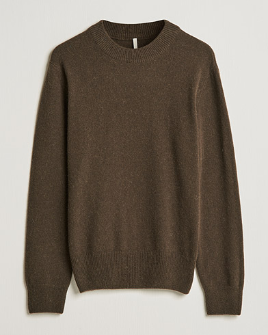Herr | New Nordics | Sunflower | Moon Alpaca Sweater Dark Brown