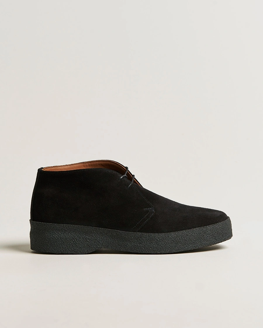 Herr | Svarta kängor | Sanders | Sam Chukka Boot Black Suede