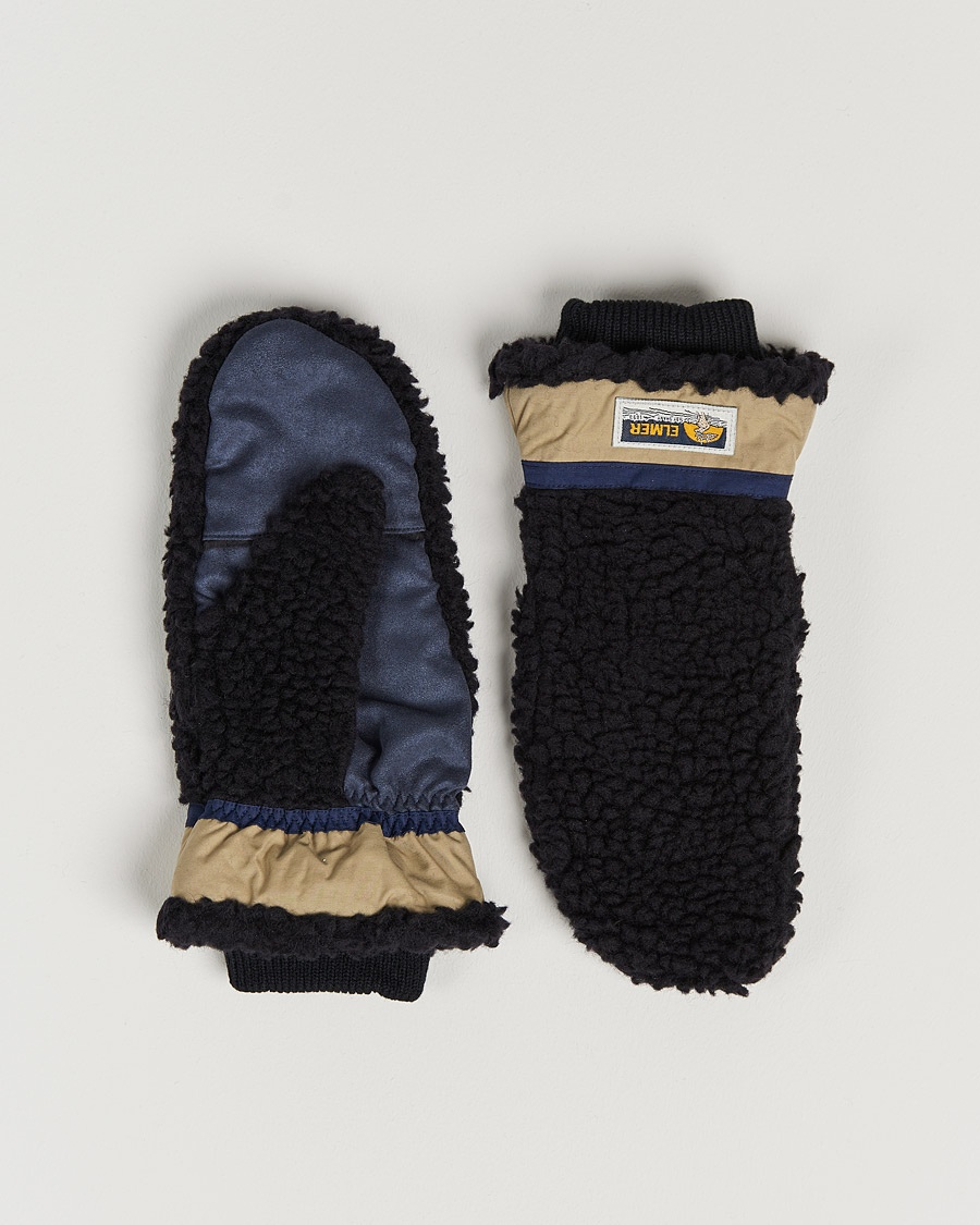Herr | | Elmer by Swany | Miyo Wool Teddy Mittens Black