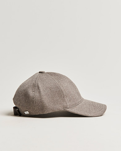 Herr | New Nordics | Varsity Headwear | Cashmere Baseball Cap Marble Beige