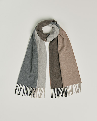 Herr | Begg & Co | Begg & Co | Brook Recycled Cashmere/Merino Scarf Natural