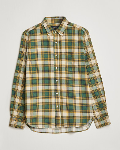 Herr | Flanellskjortor | BEAMS PLUS | Flannel Button Down Shirt Green Check
