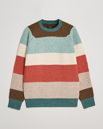 Herr | Japanese Department | BEAMS PLUS | Block Stripe Sweater Multi Stripe