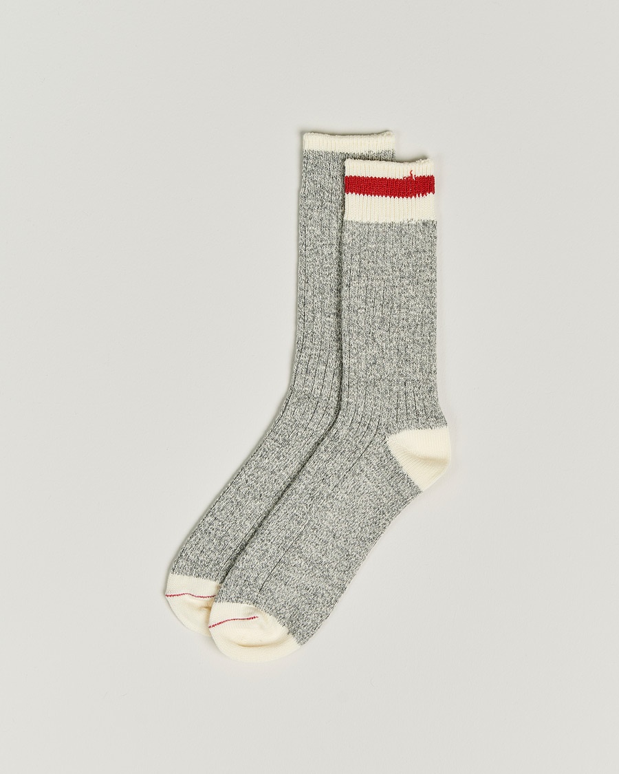 Herr | BEAMS PLUS | BEAMS PLUS | Rag Socks Grey/Red
