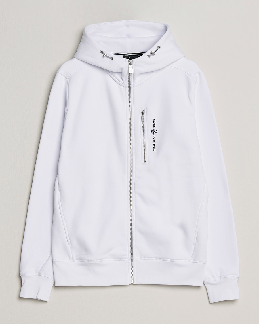 Sail Racing Bowman Full Zip Hoodie White – Vit