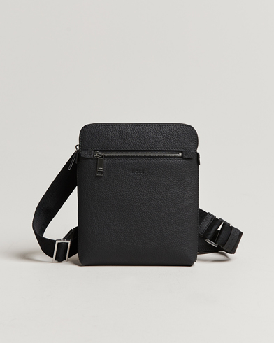 Herr | Axelremsväskor | BOSS | Crosstown Leather Bag Black
