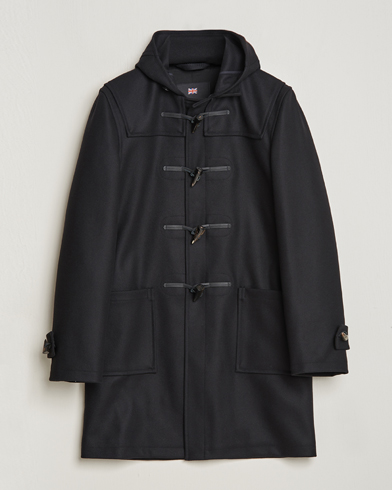 Herr | Dressade jackor | Gloverall | Cashmere Blend Duffle Coat Black