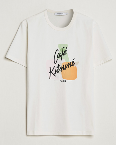 Herr | Kortärmade t-shirts | Café Kitsuné | Crew T-Shirt Coconut Milk
