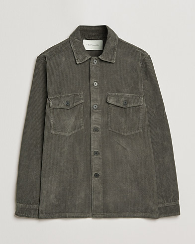 Herr | Skjortjackor | A Day's March | Carey Cord Overshirts Olive