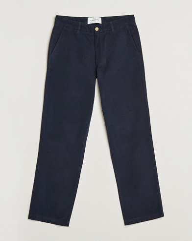 Herr | A Day's March | A Day's March | Redwood Cotton/Tencel Trousers Navy