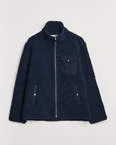 Herr | A Day's March | A Day's March | Tone Pile Fleece Jacket Navy